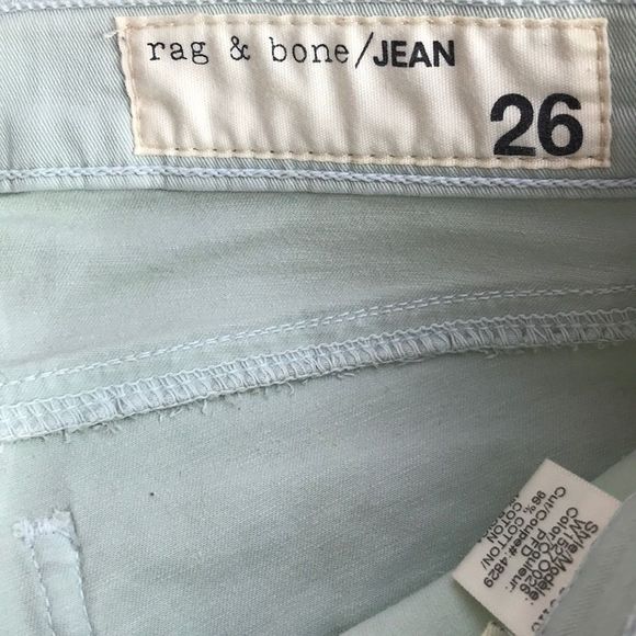 ⭐️ HP RAG & BONE Mint Green Ankle Jeans - Picture 7 of 9